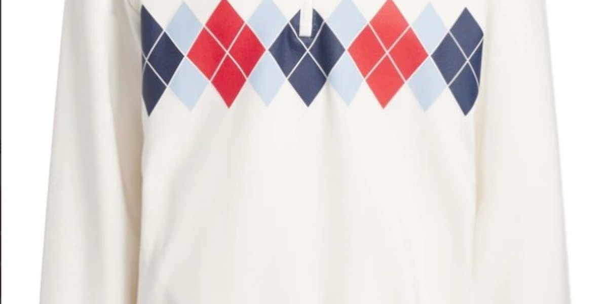 Elevate Your Style with the Adidas Argyle Printed Quarter Zip Pullover